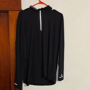 Russell Athletic Black Reflective Hoodie
